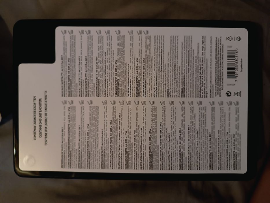 Demonstradores de perfumes de homem de 4ml