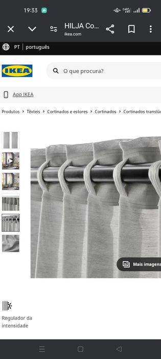 Cortinados Hilja/ Suporte papel mesa, IKEA. NOVOS