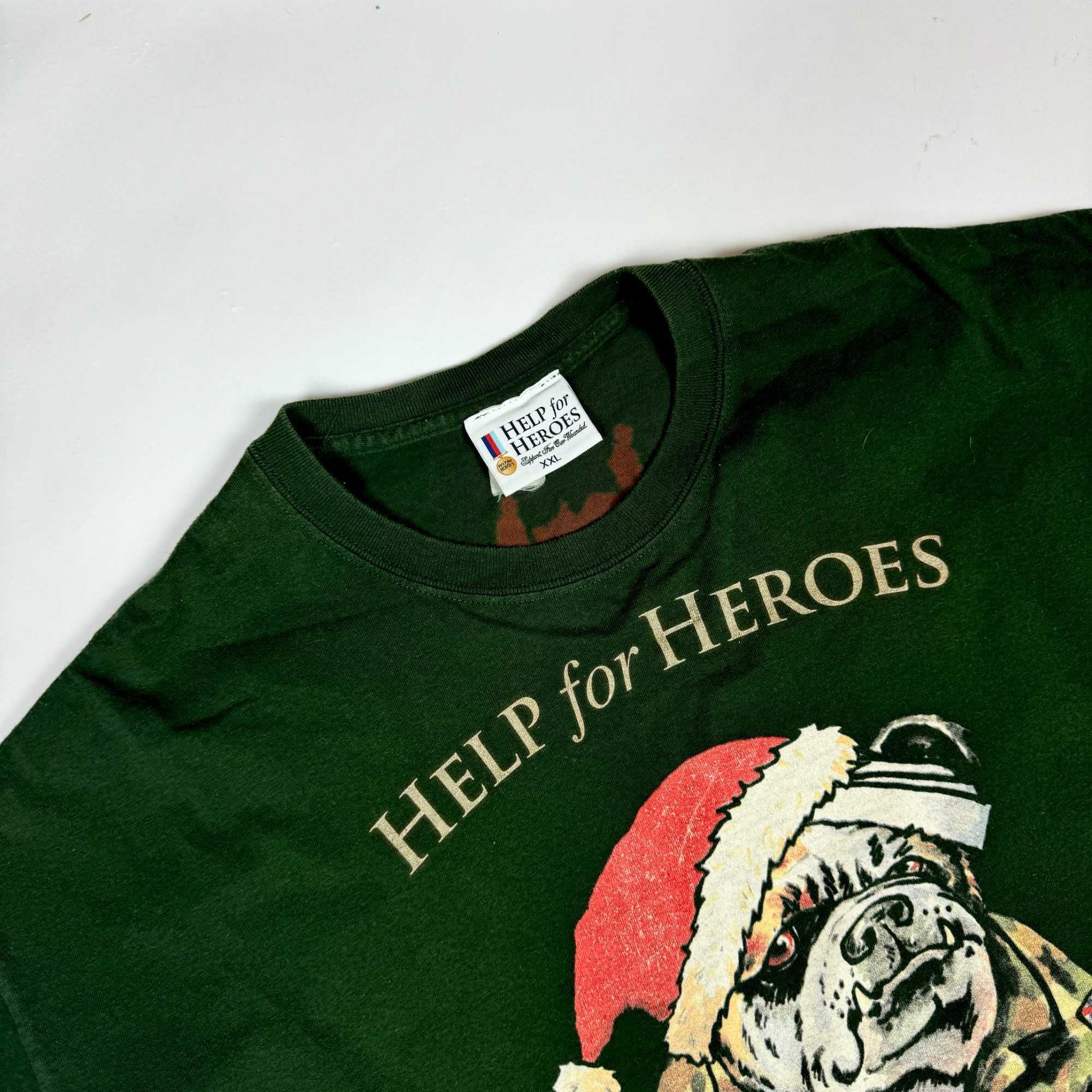 Help for Heroes military oversize T-shirt koszulka z dużym nadrukiem