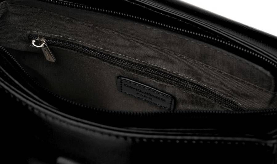 minimalistyczna listonoszka na szerokim pasku - david jones