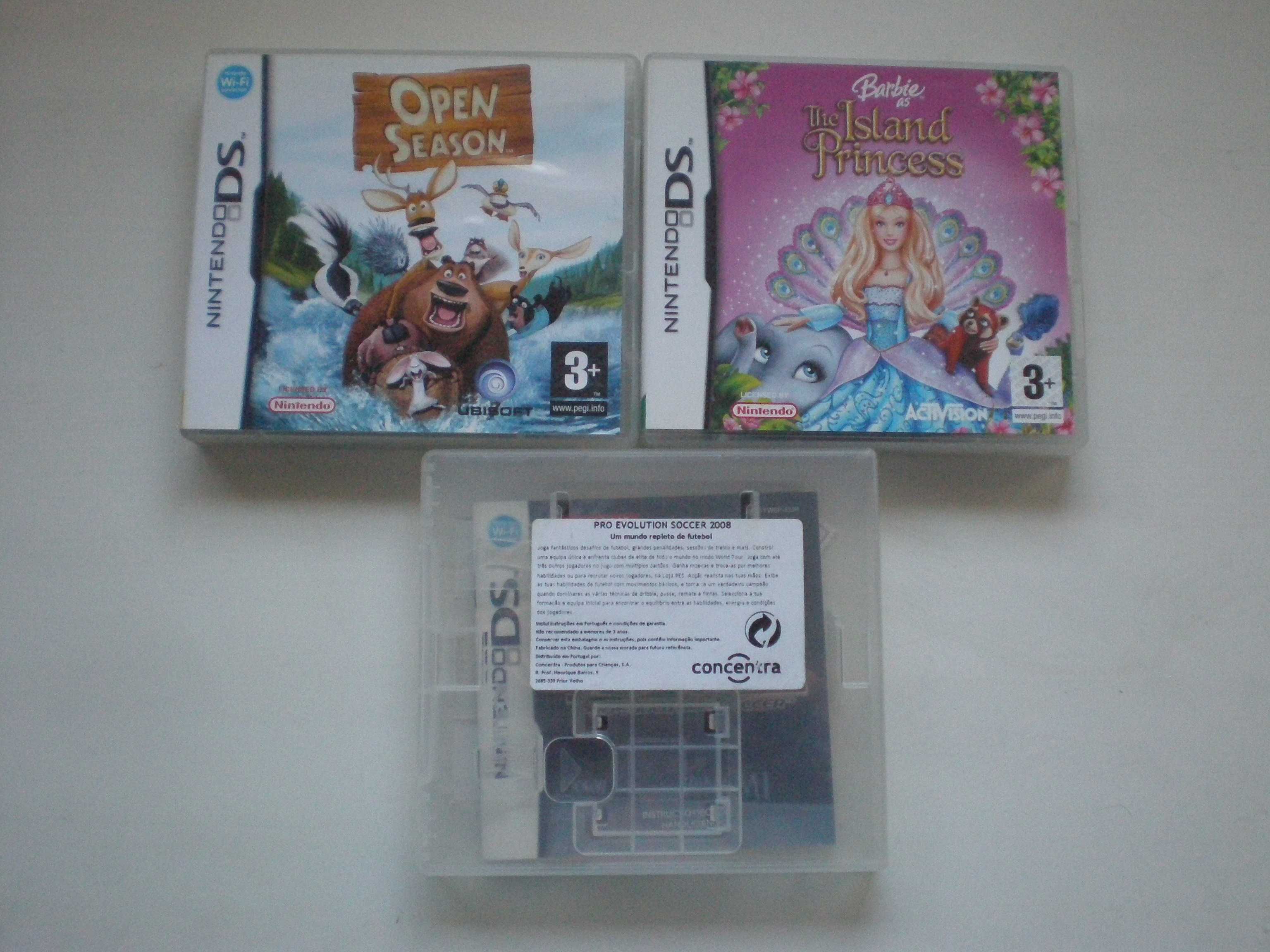 DS - 11 caixas e manuais - Sonic Sims Rio Barbie outros