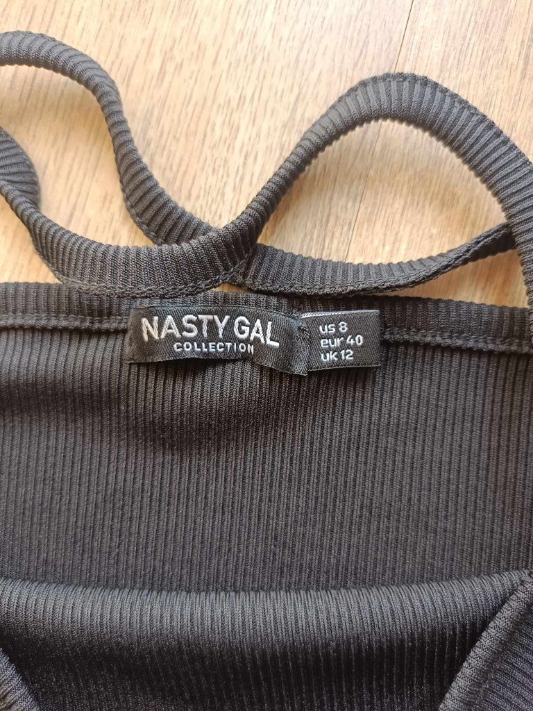 Body czarne na ramiączkach letnie nastygal 40