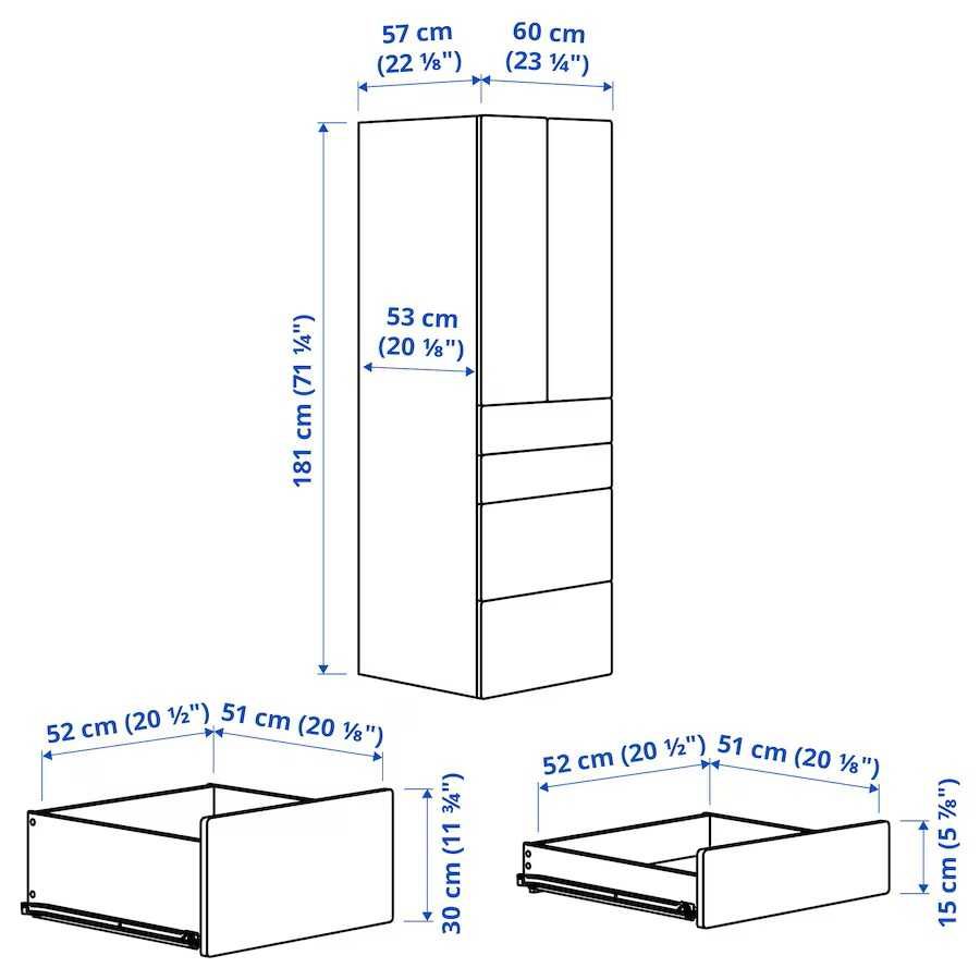 Ikea szafa smastad / platsa korek
