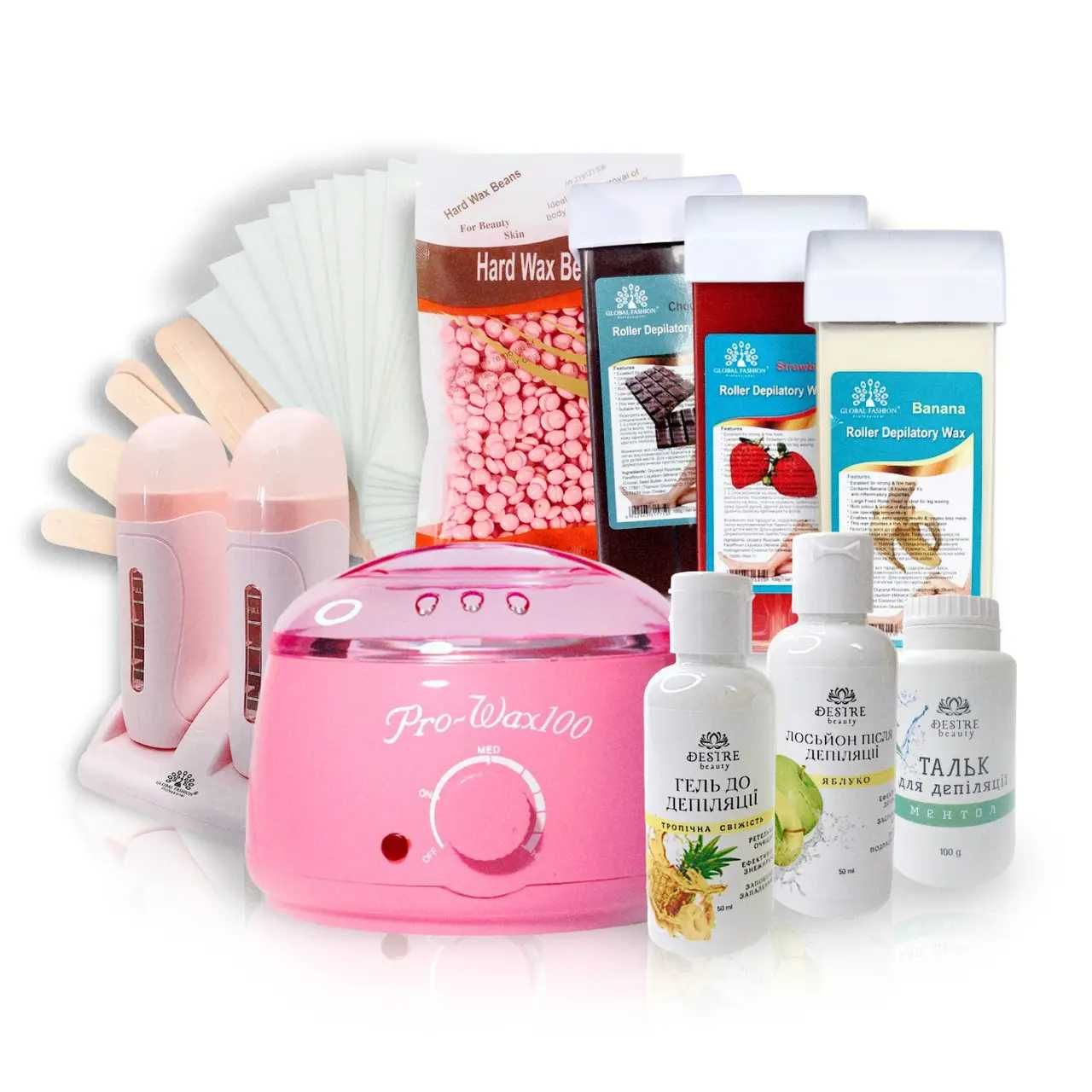 Набір для депіляції воском FULL SOFT SKIN 11 предметів