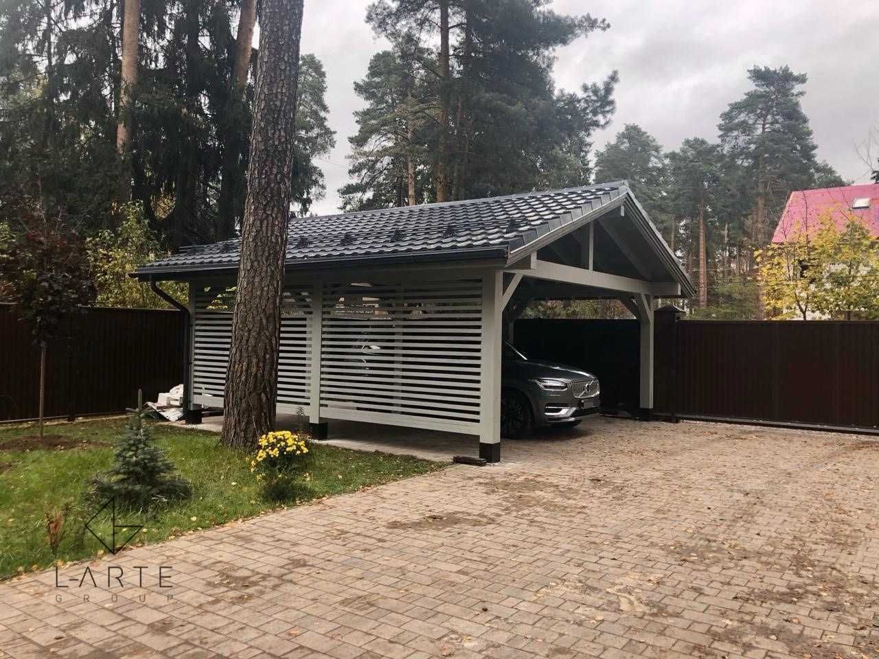 COMO Wiata garażowa carport dwustanowiskowa 670x600
