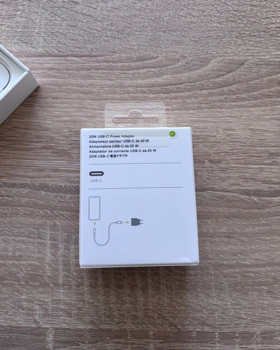 Комплект оригинал oem 20w кабель lightning и блок быстрая зарядка
