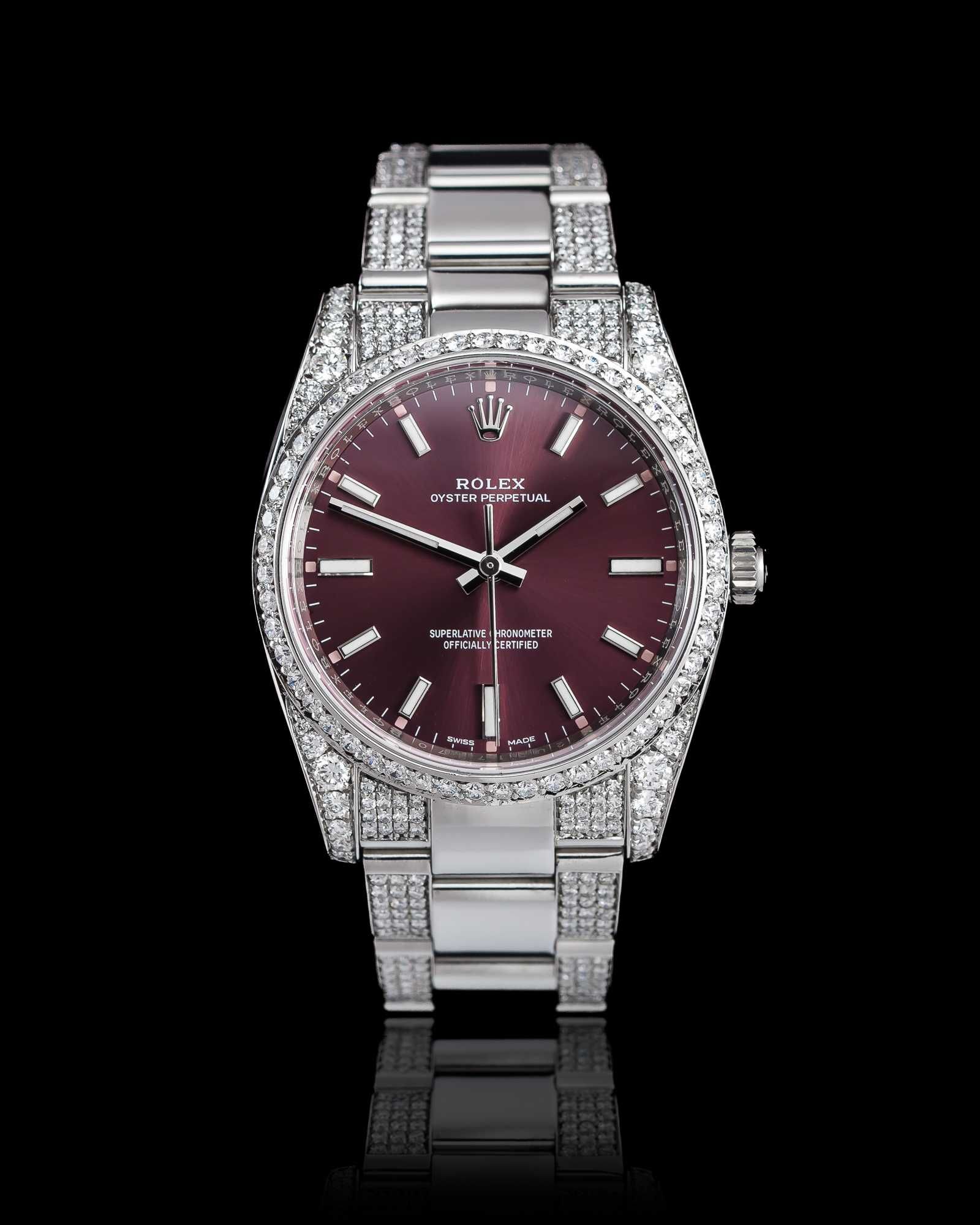 Rolex Oyster Perpetual 34 Red Grape