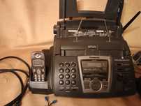 Telefax Telefon stacjonarny z bezprzewodową słuchawką Panasonic,  2 sł
