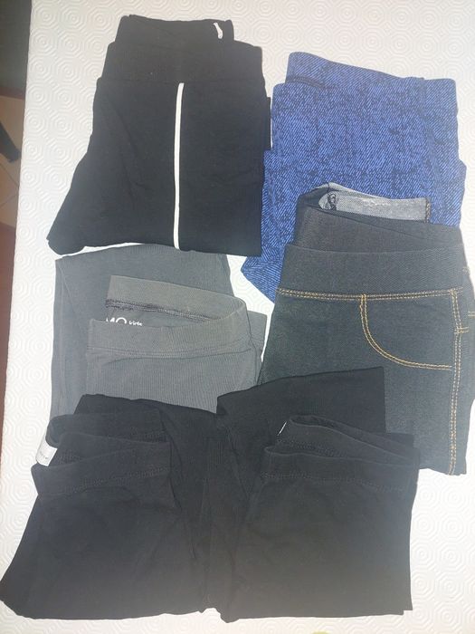 Conjunto T-shirts/ camisolas manga comprida + Leggings tamanho 11-12