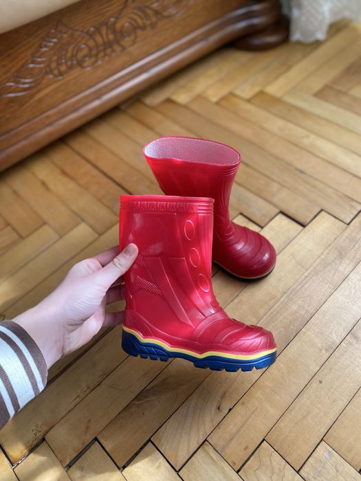 Резинові чобітки , черевички 24 розмір , для хлопчика для дівчинки