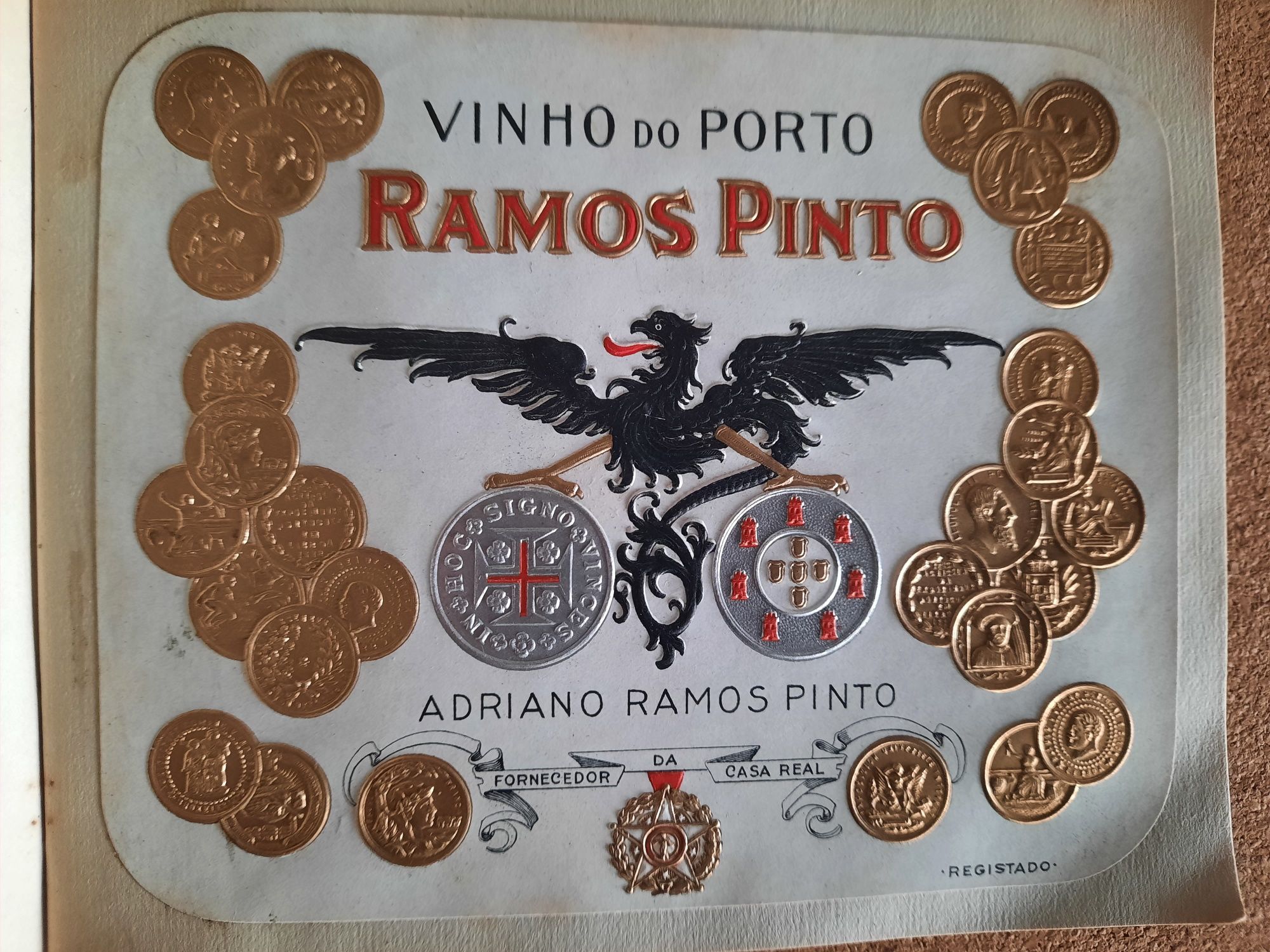 Catalogo de Rotulos originais Porto Ramos Pinto com 100 anos