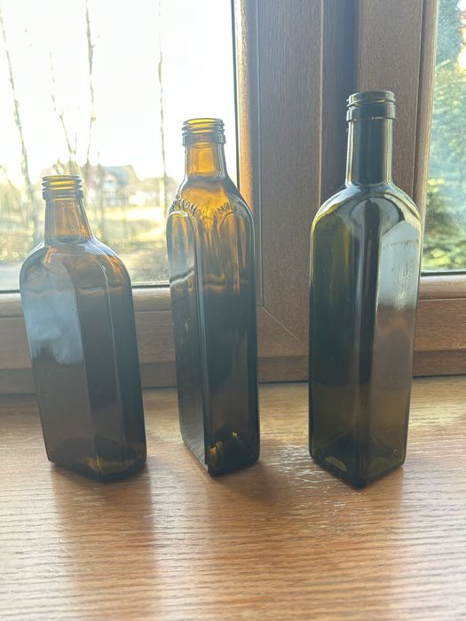 Butelki 500ml z ciemnego szkła zakręcane. 3 rodzaje jak na zdjęciu