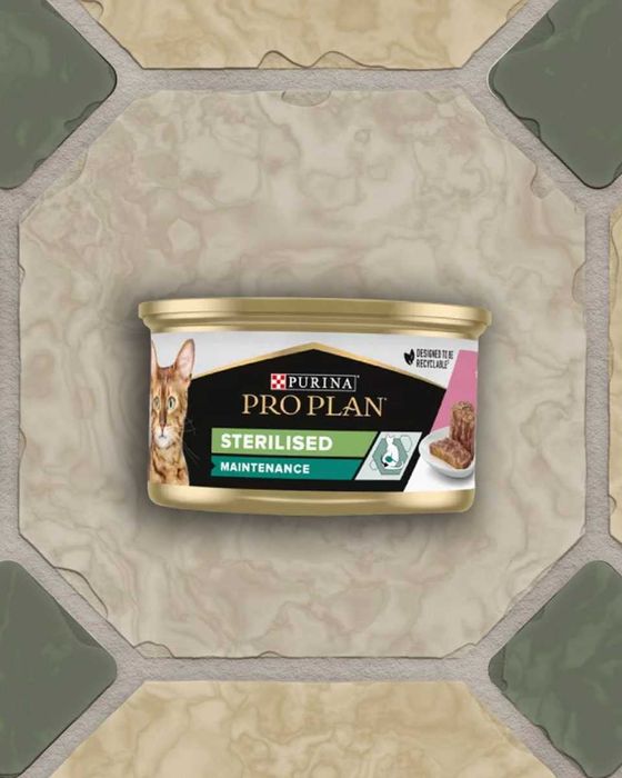 Purina Pro Plan Sterilised кусочки в паштете с тунцом и лососем 85