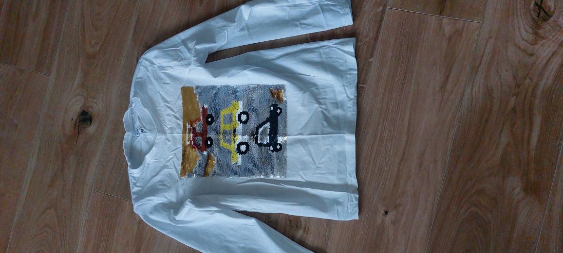 T-shirty długi rękaw, longsleeve Zara, Reserved 7 sztuk rozm. 134 cm