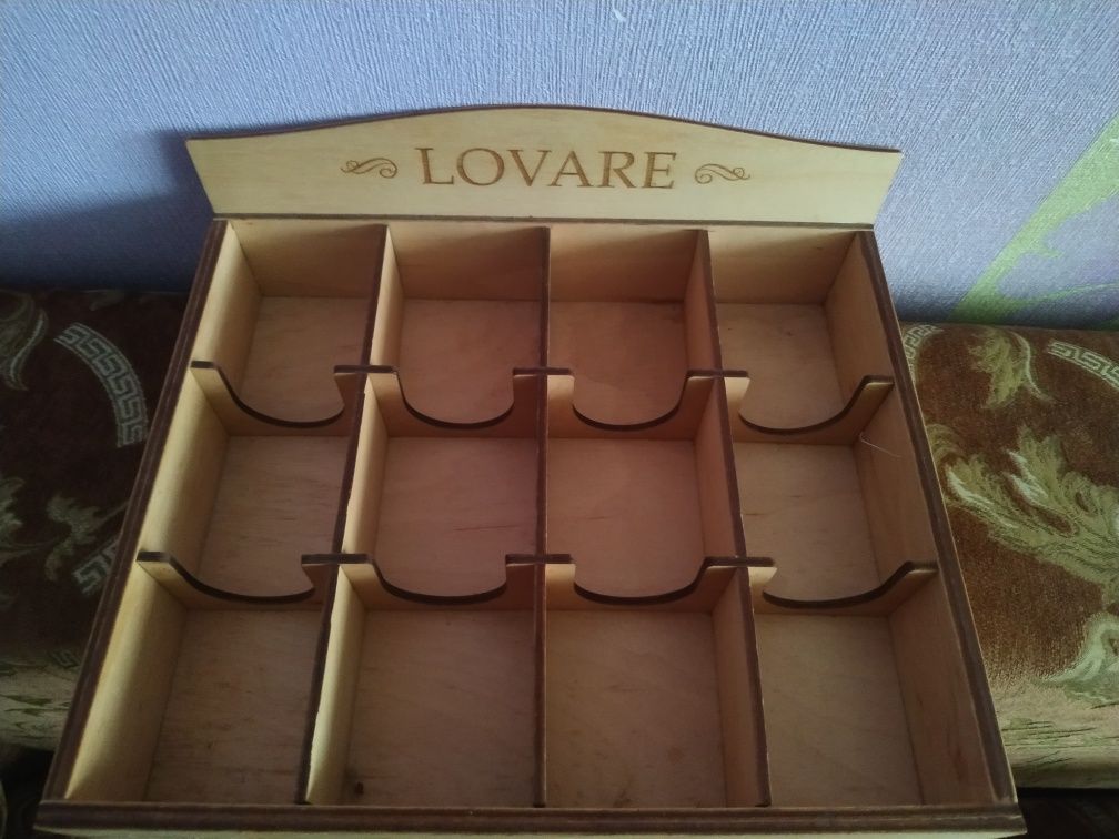 Дерев'яний органайзер для чаю Lovare