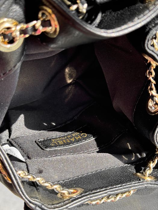Рюкзак Chanel Backpack Lambskin шкіра | бургунді, білий, чорний