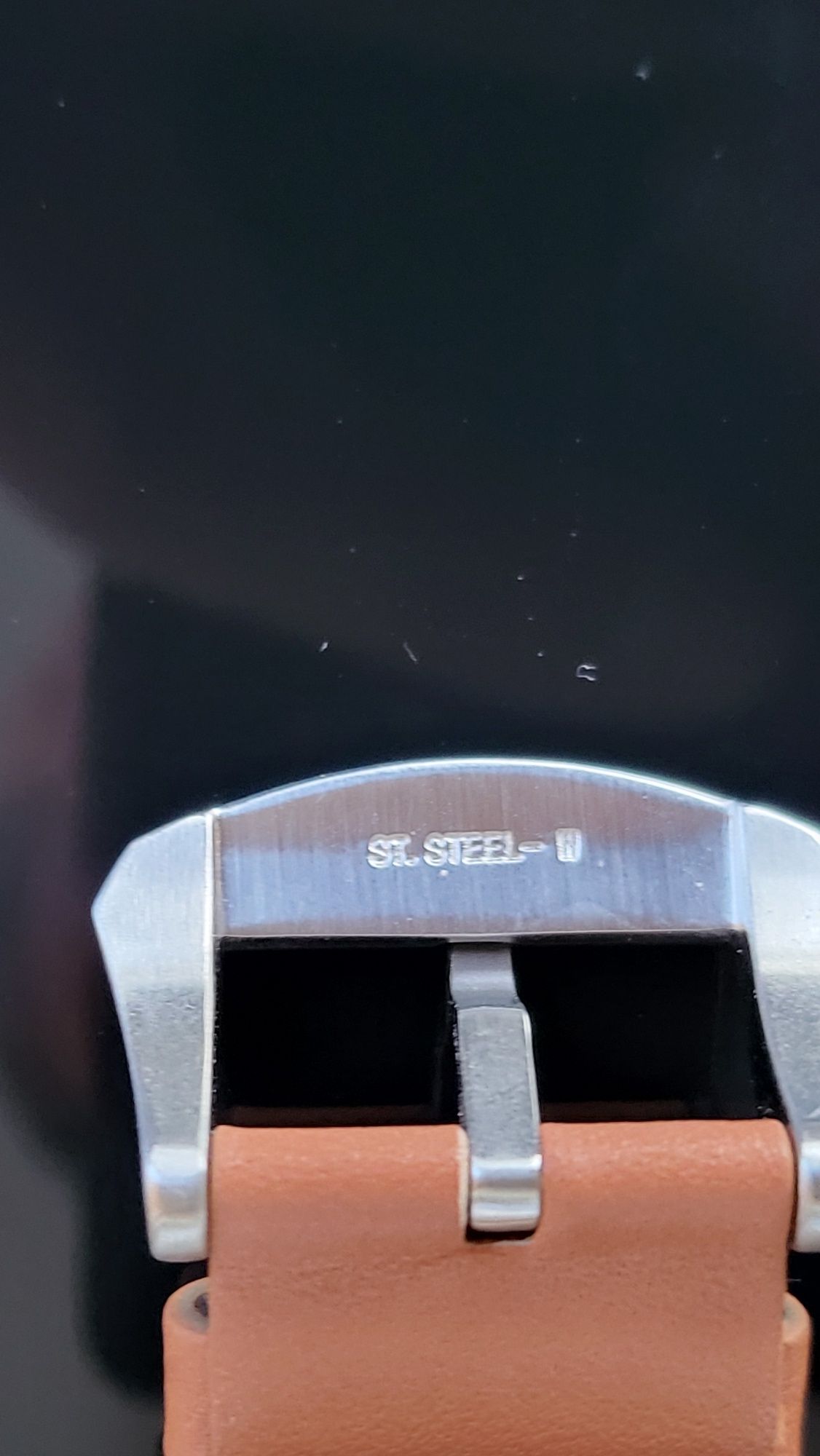 Pasek Seiko oryginalny skórzany szerokość 21 mm jak nowy