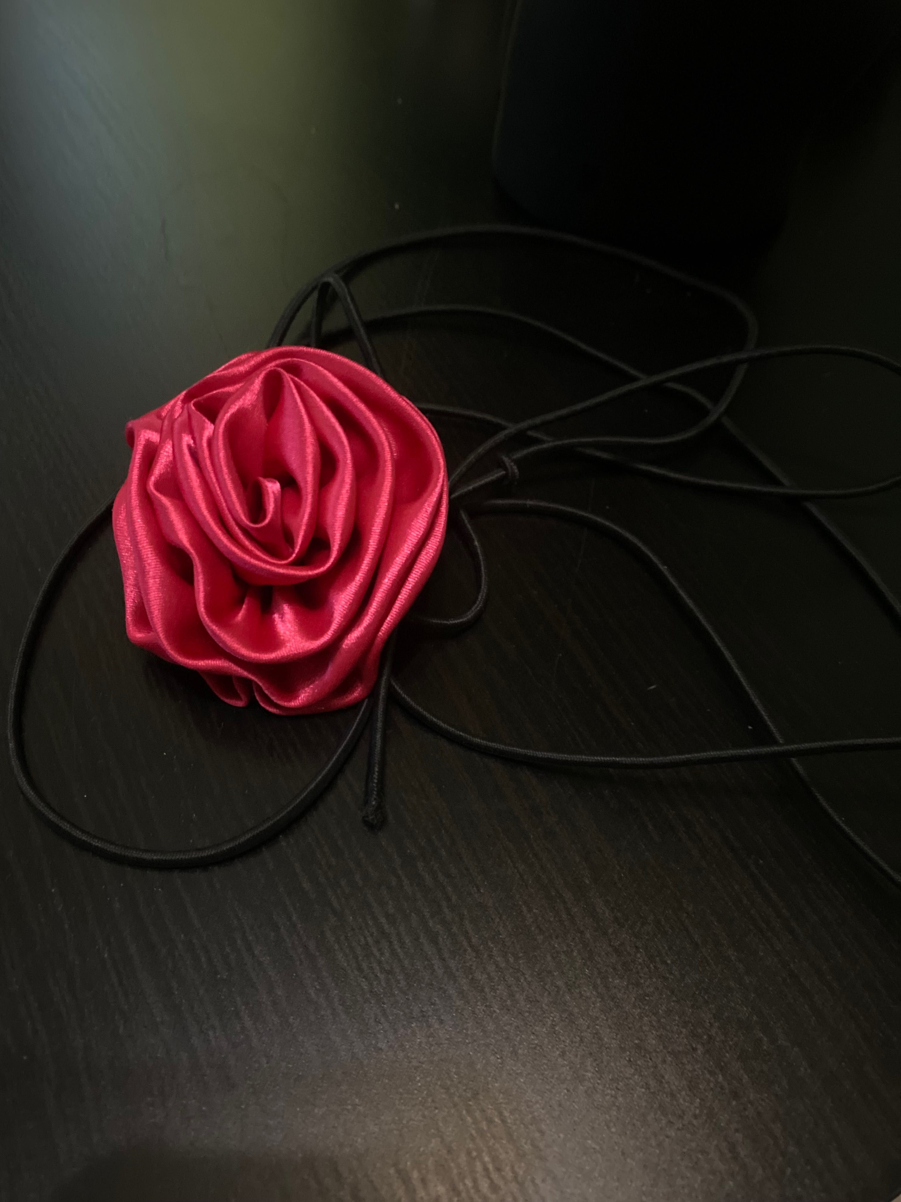 Чокер троянда рожева