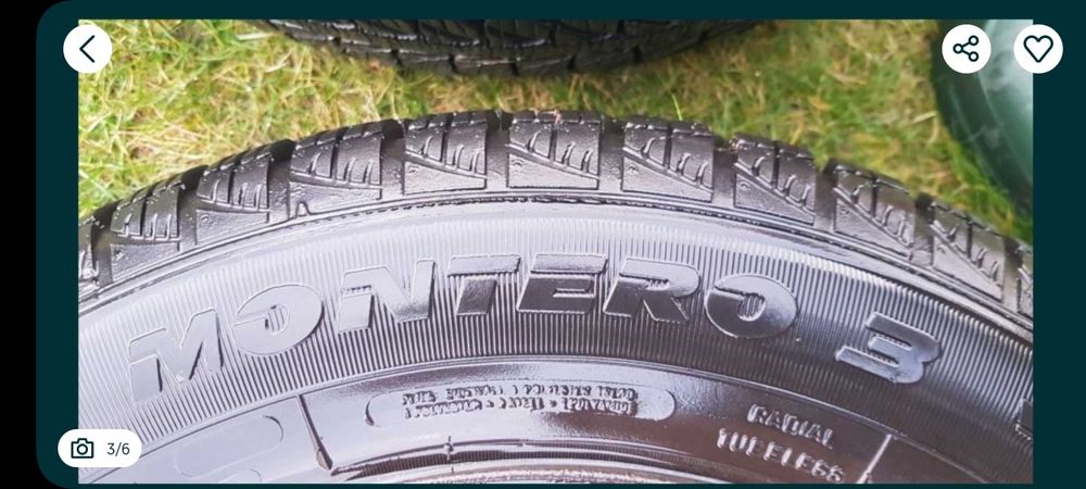 Felgi z Oponami zimowymi 195/65 opel Fiat 15cali 4x100 FULDA 8mm