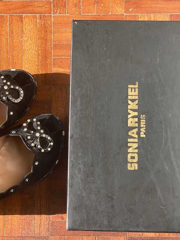 Sapatos de Salto com Laço e Bolinhas - Sonia Rykiel