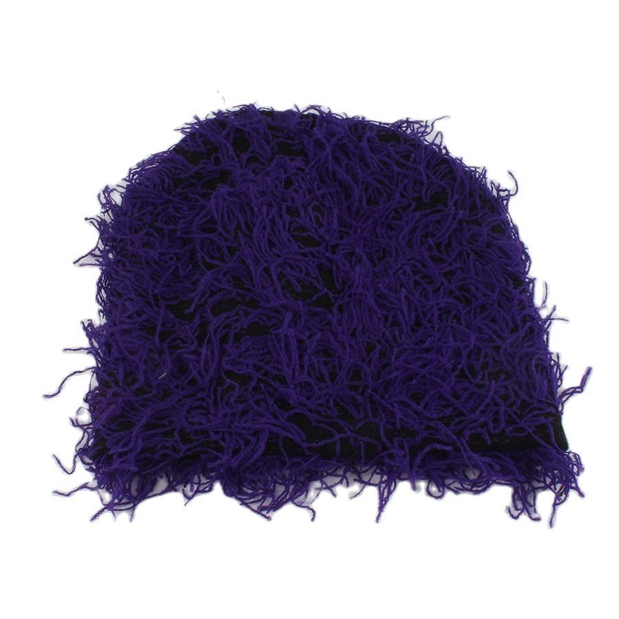 шапка фиолетовая модная дрип