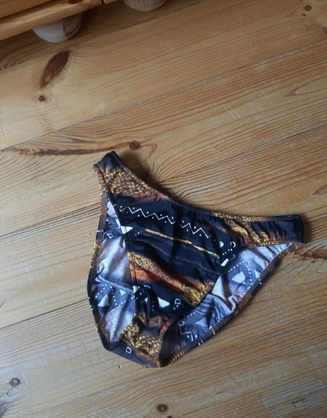 Bikini vintage złoto-czarne