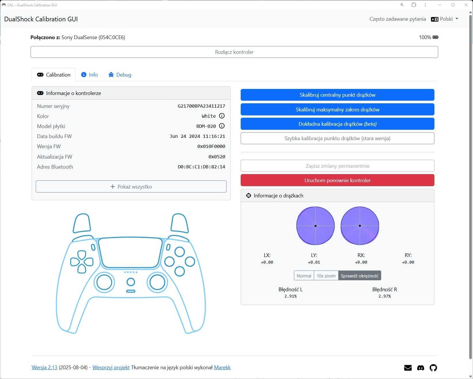 Pad DualSense PS5 POKEMON Custom – analogi TMR