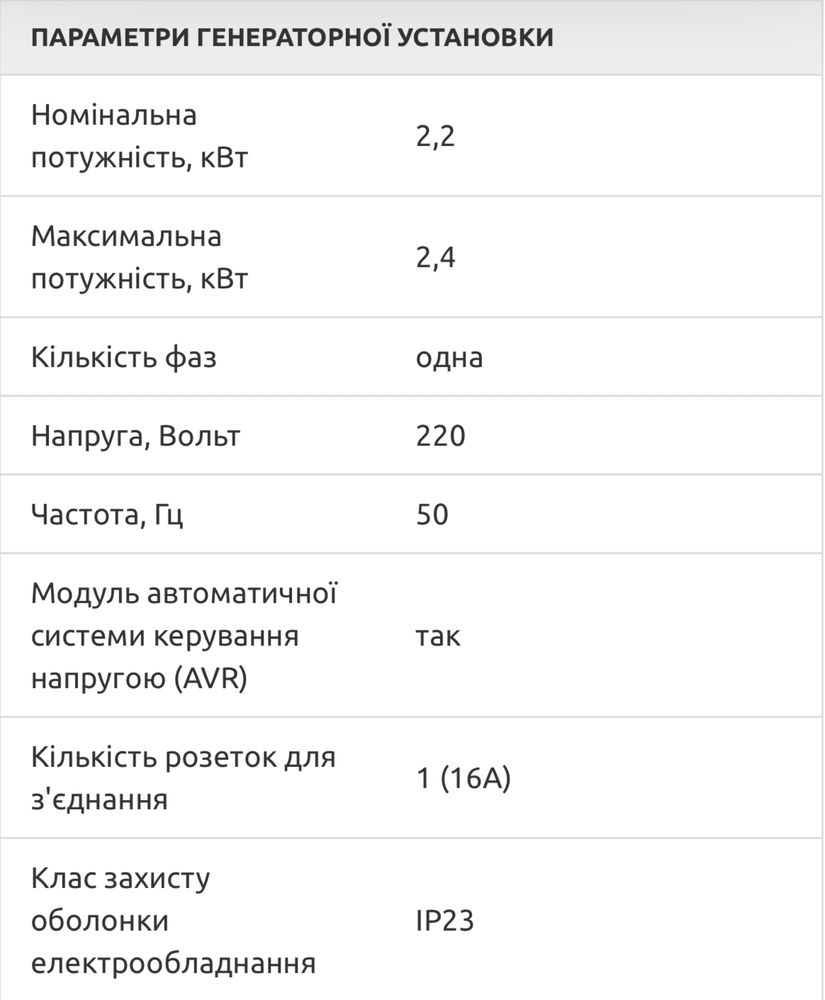 Генератор инверторный ( ручной )