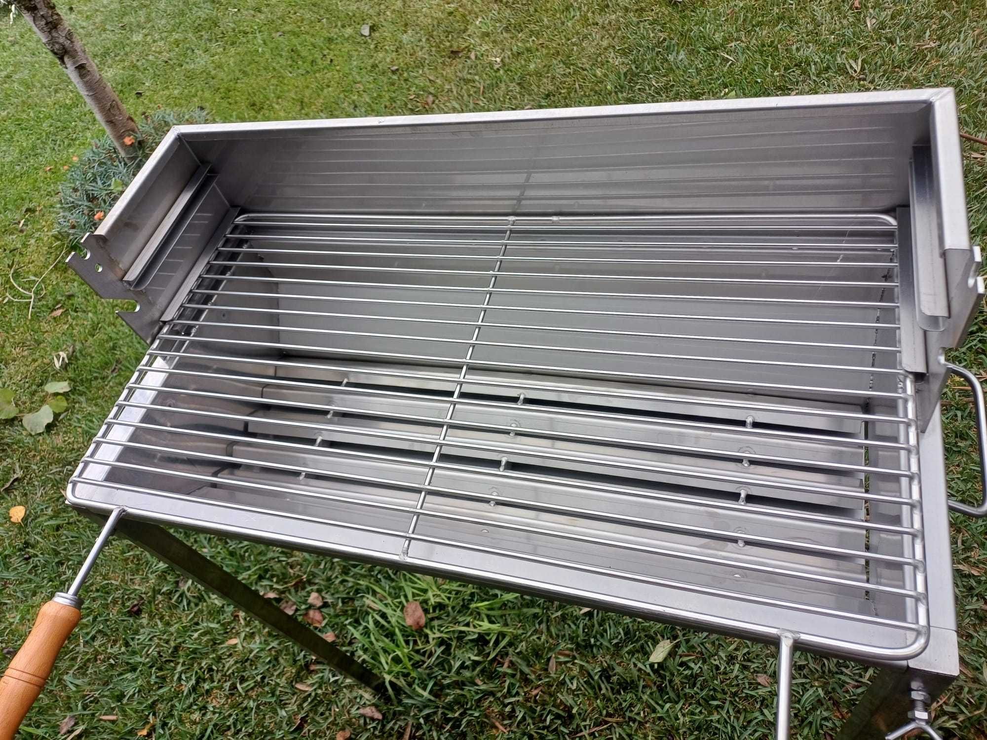 Grelhador/churrasqueira/assador inox 80x40
