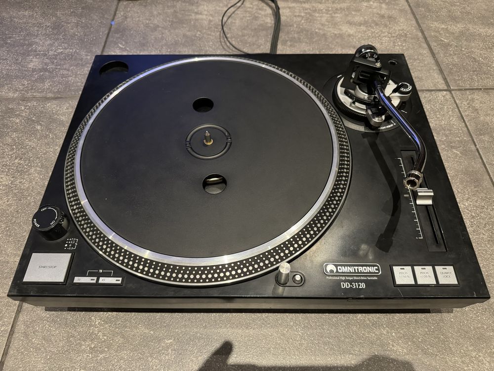 (Gwarancja)CUSTOM  Gramofon Omnitronic dd-3120 direct drive naped bezp