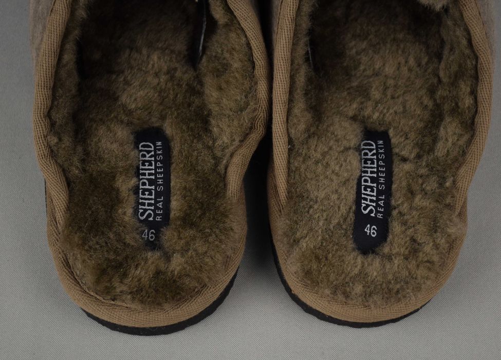 Тапочки Shepherd тапки замшеві капці чоловічі овчина взуття 46 р/30 см