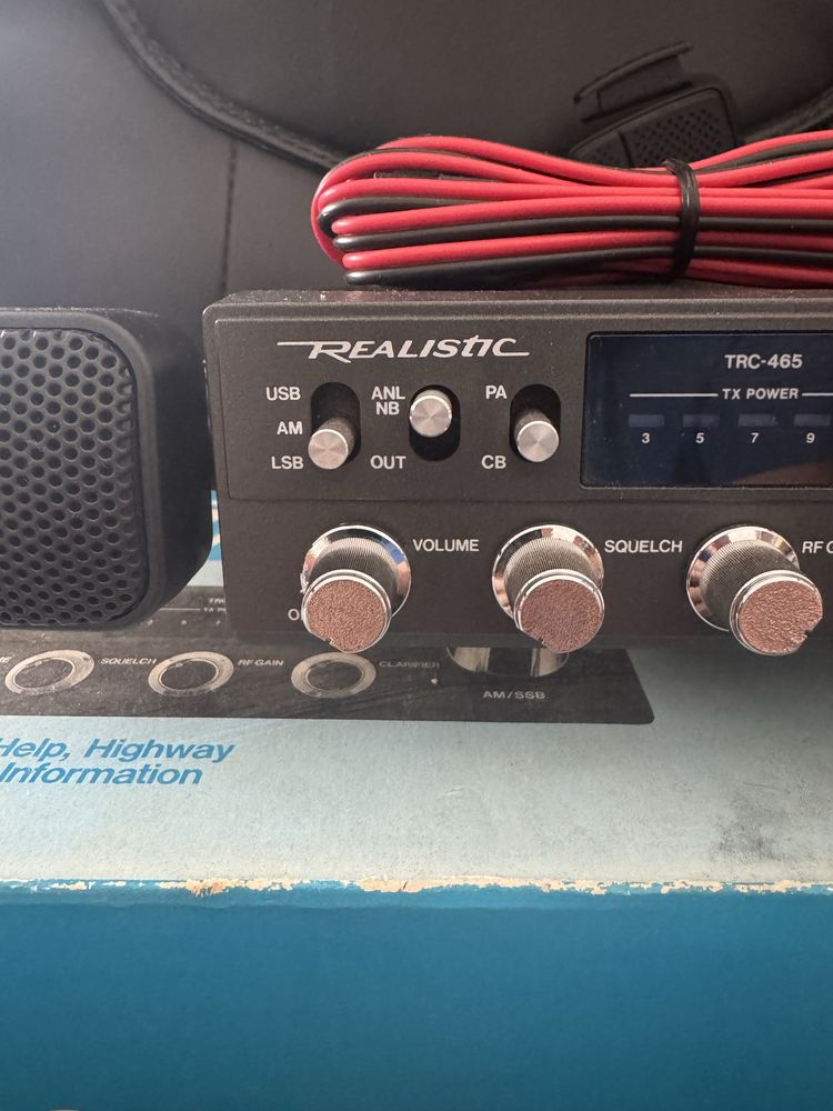 Radio cb realistic com laterais LSB