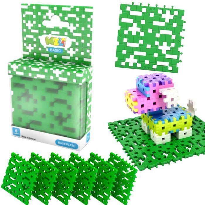 Klocki Meli 50083 Płytka Konstrukcyjna Basic Baseplate Green 6 Sztuk