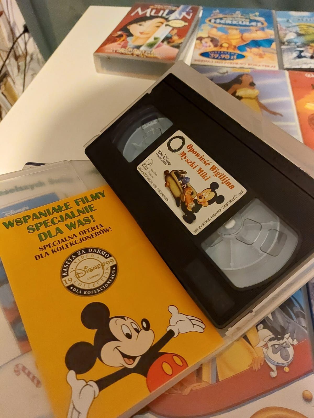 Kasety VHS Bajki Disney lata 90