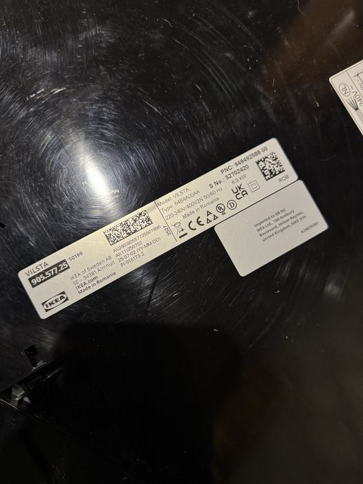 Індукційна поверхня IKEA 2025 року, 6.9 кВт, Made in Romania 55/48