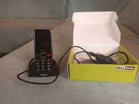 Sprawny telefon MaxCom MM720BB cały zestaw (słuchawki, ładowarka)