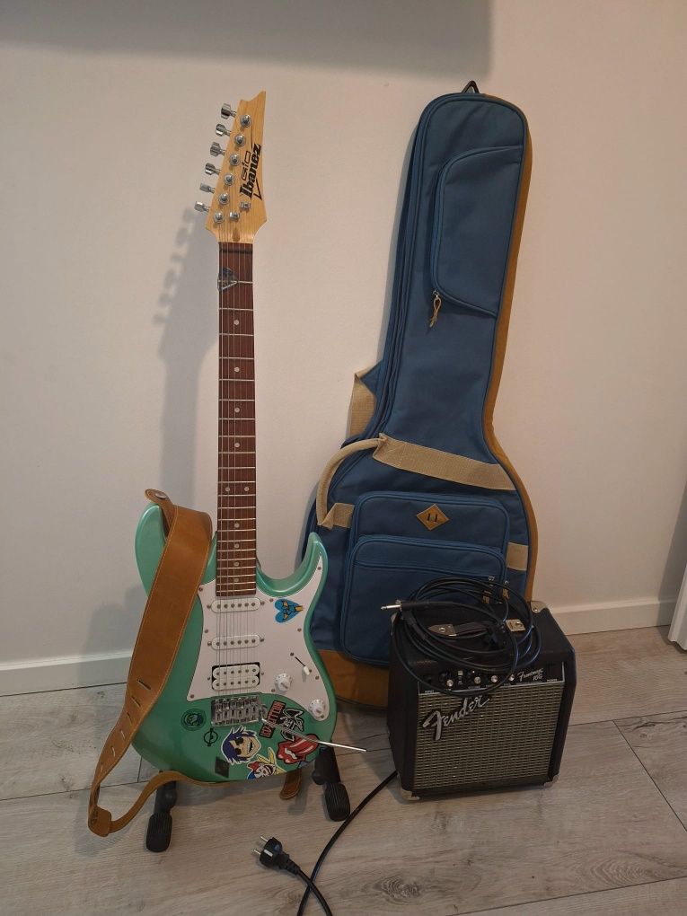 Gitara elektryczna Ibanez GRX40 + wzmacniacz Fender Frontman 10G