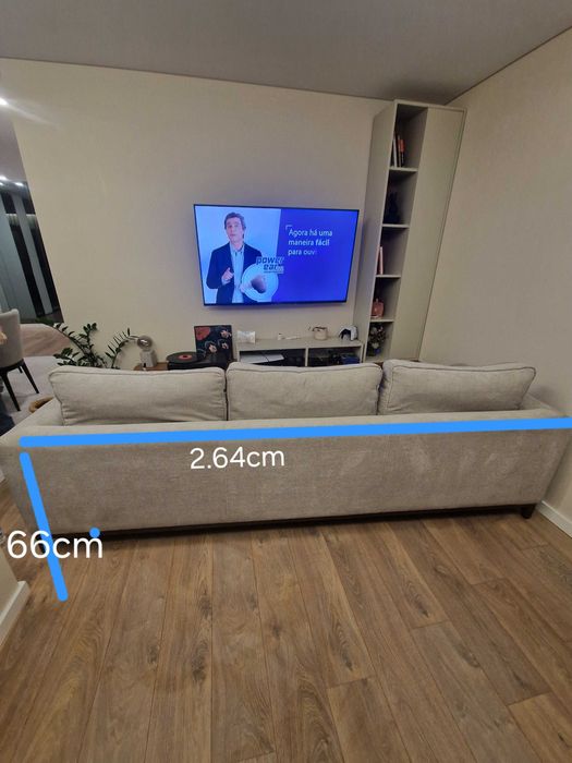 Sofá 2.64m por 87cm