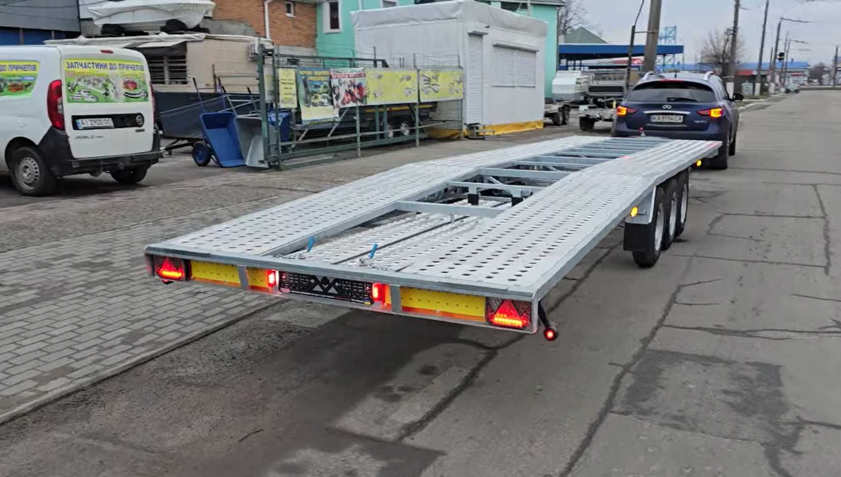 Лавет, лафет, причеп для перевозки автомобіля, автоевакуатор 8500х2200