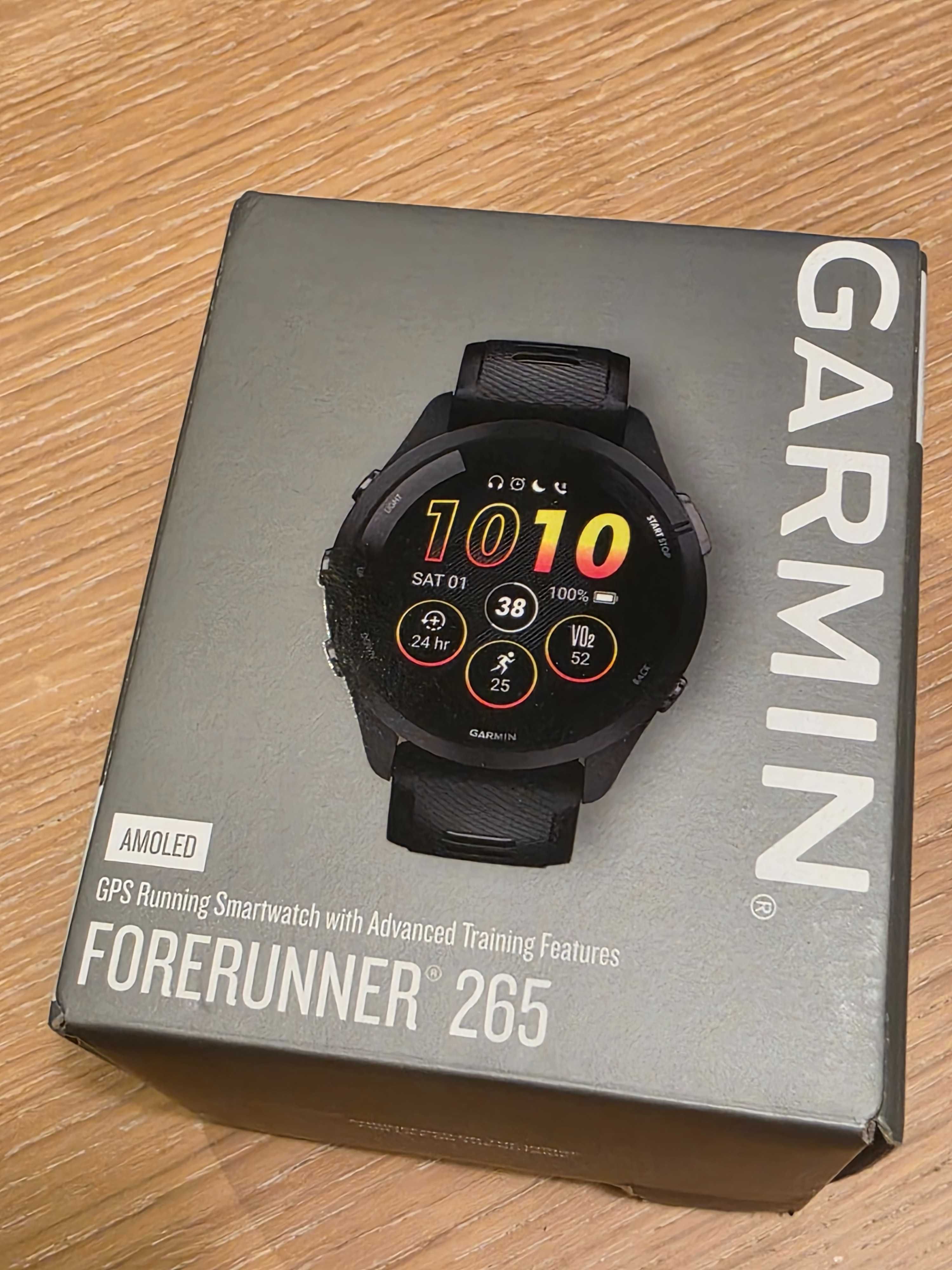 Garmin Forerunner 265, 46mm, czarny, gwarancja