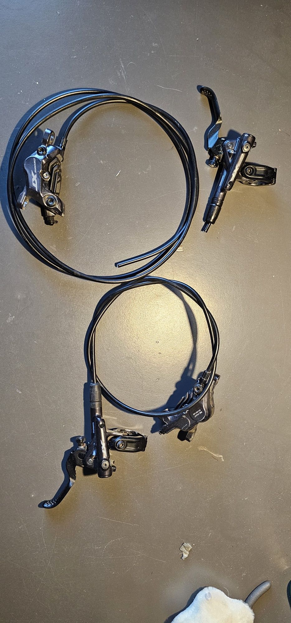 Komplet komponentów Shimano XT – przerzutka, manetka, korba, hamulce