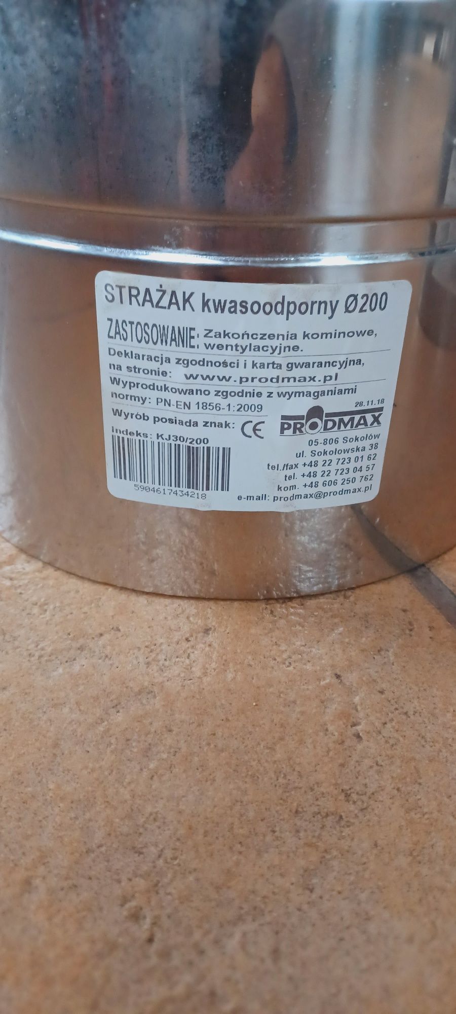 Nasada kominowa typu strażak kwasoodporne