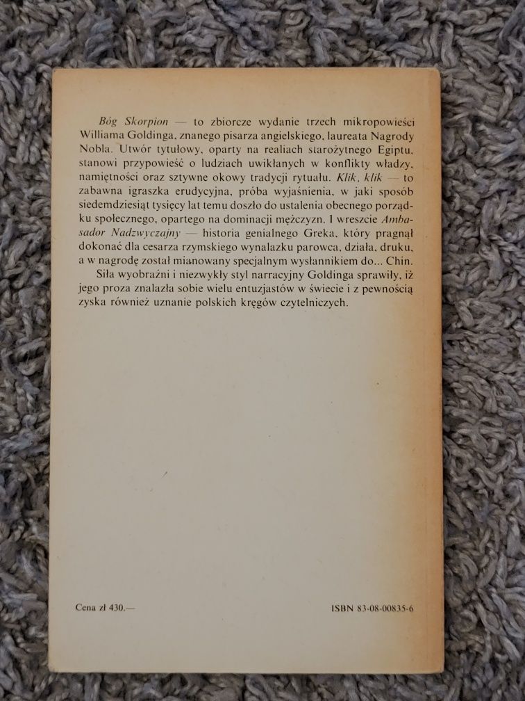 Bóg Skorpion William Golding