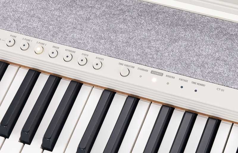 CASIO CT-S1 Białe Pianino + Statyw + Ławka + Słuchawki | ZESTAW