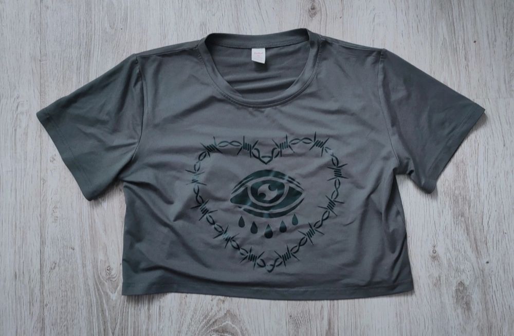 Crop top/krótka koszulka emo alt goth