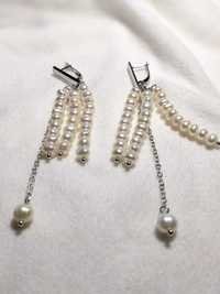perłowe kolczyki