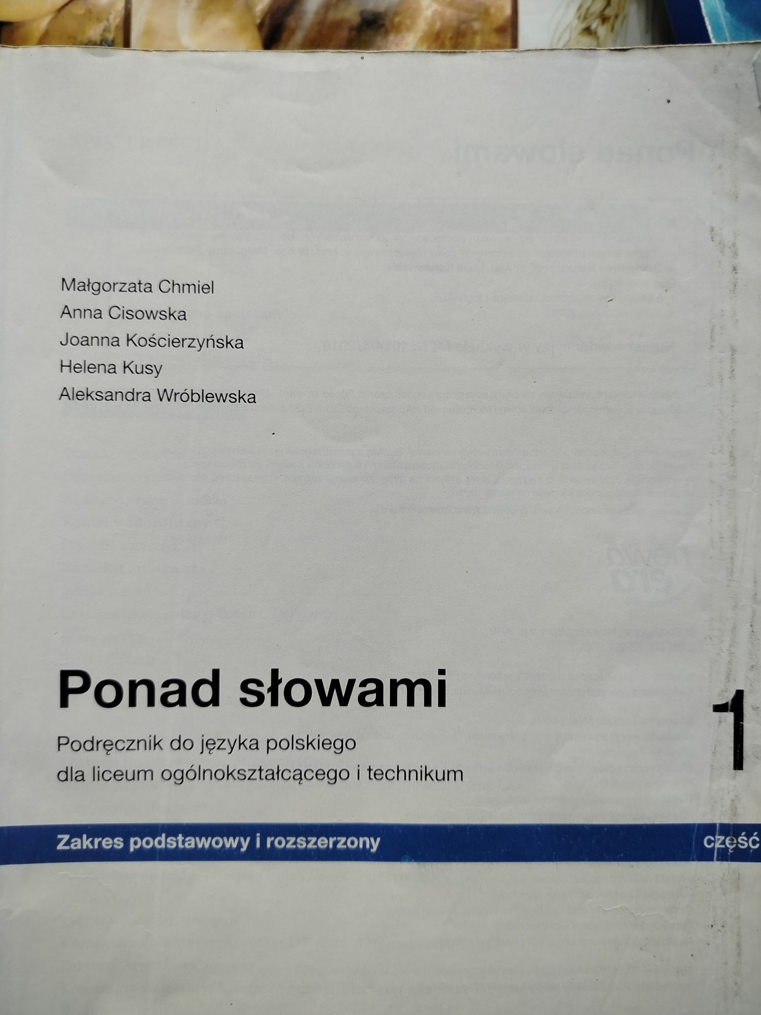 Ponad słowami klasa 1 część 1