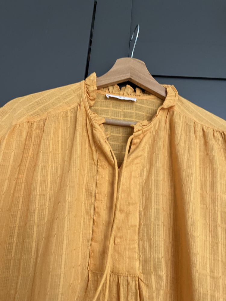 Koszula obszerna m l xl bufki mango bawelna
