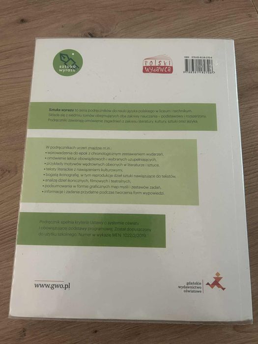 Książki do j. Polskiego do klasy 1 ponadpodstawowej