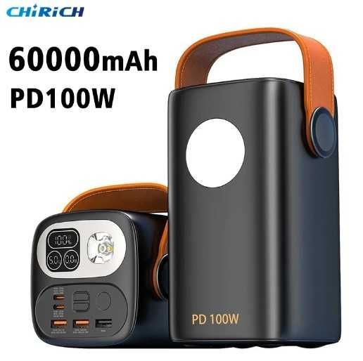 Павербанк для ноутбука 60000mAh 100W Power Bank USB C